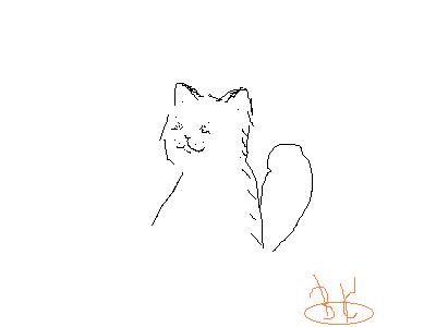 это  рисунок-толстенький кот